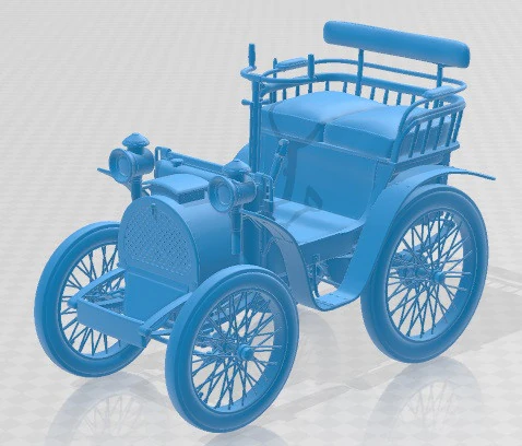 Renault Type A 1898 Printable Car 3D Print Model .c4d .max .obj .3ds .fbx .stl .blend 