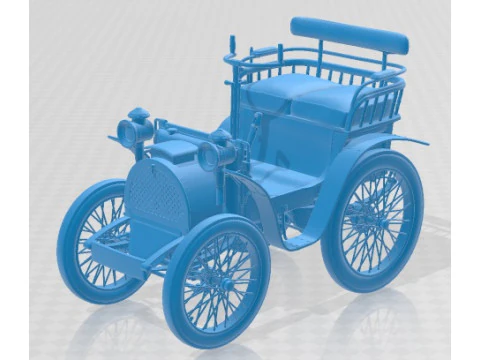 Renault Type A 1898 Printable Car 3D Print Model