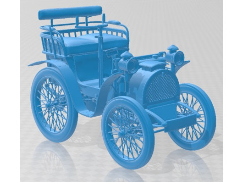 Renault Type A 1898 Printable Car 3Dプリントモデル