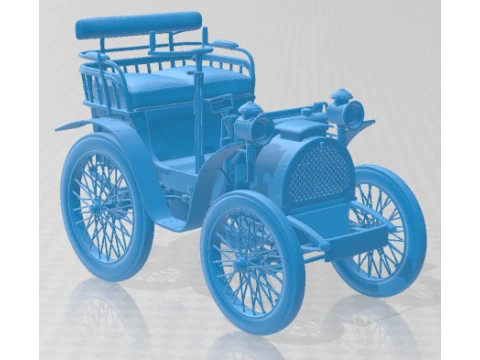 Renault Type A 1898 Printable Car 3D Print Model