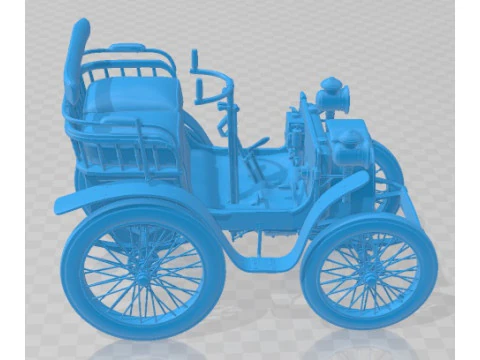 Renault Type A 1898 Printable Car 3D Print Model