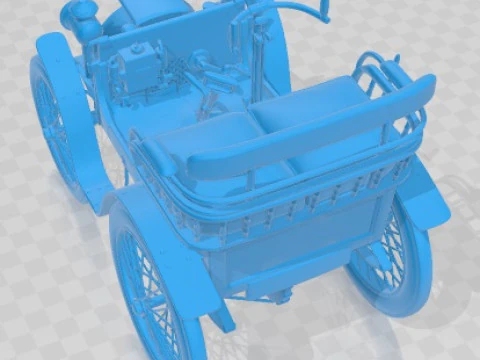 Renault Type A 1898 Printable Car 3D Print Model