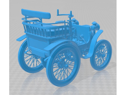 Renault Type A 1898 Printable Car 3Dプリントモデル