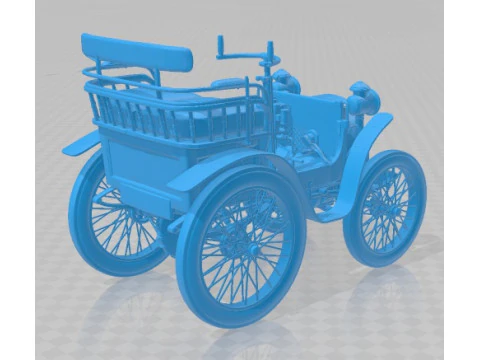 Renault Type A 1898 Printable Car 3D Print Model