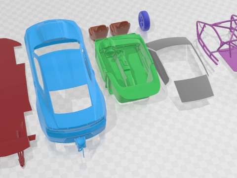Chevrolet Camaro Copo 2016 Printable Car 3Dプリントモデル