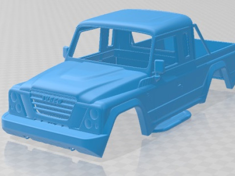 Iveco Massif Pickup 2011 Printable Body Car Modèles 3D en vedette