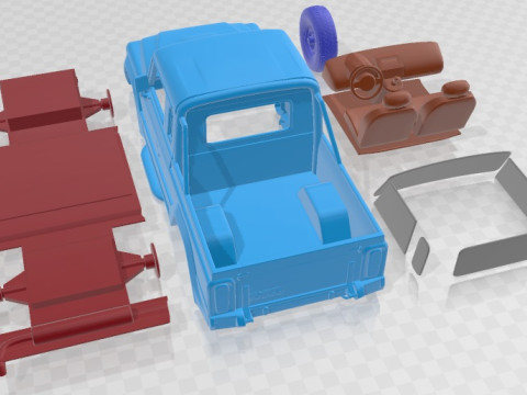 Iveco Massif Pickup 2011 Printable Car 3D प्रिंट मॉडल