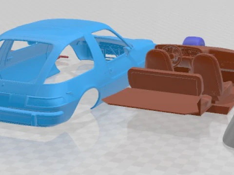 AMC Pacer X 1977 Printable Car 3D Print Model