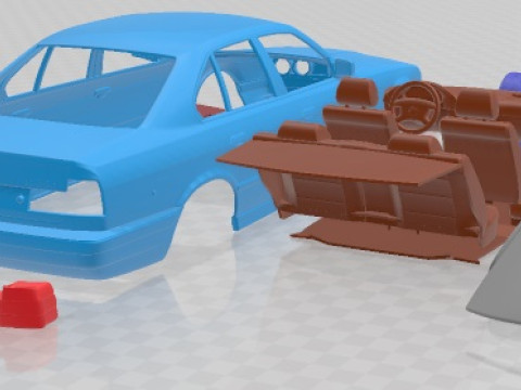5 Series Sedan E34 1993 Printable Car 3Dプリントモデル