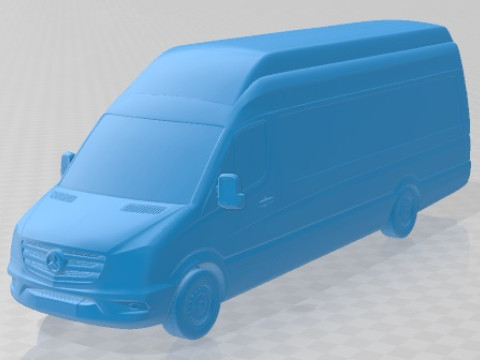 Mercedes Benz Sprinter PanelVan ELWB SHR 2016 Printable Van 3D 프린트 모델