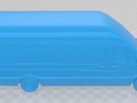 Mercedes Benz Sprinter PanelVan ELWB SHR 2016 Printable Van 3D Print Model