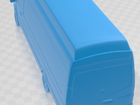 Mercedes Benz Sprinter PanelVan ELWB SHR 2016 Printable Van 3D 프린트 모델
