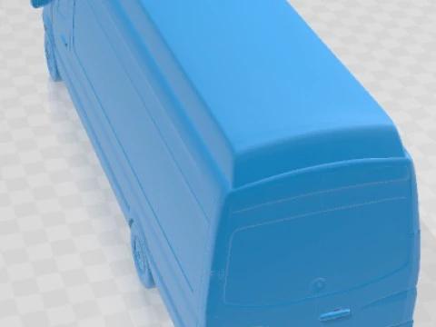 Mercedes Benz Sprinter PanelVan ELWB SHR 2016 Printable Van 3D Print Model