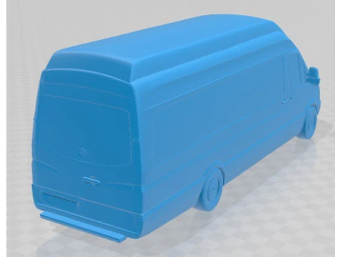 Mercedes Benz Sprinter PanelVan ELWB SHR 2016 Printable Van 3D Print Model