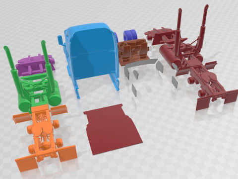 Peterbilt 587 2015 Printable Truck 3Dプリントモデル