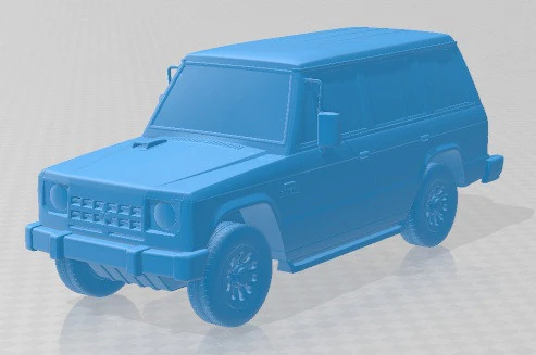 Mitsubishi Pajero Wagon 5 Door 1983 Printable Car 3D Print Model .c4d .max .obj .3ds .fbx .stl .blend 