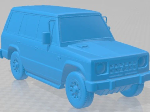 Mitsubishi Pajero Wagon 5 Door 1983 Printable Car 3D Print Model