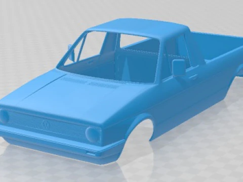 Volkswagen Caddy Type 14 1982 Carrosserie Imprimable Modèles 3D en vedette