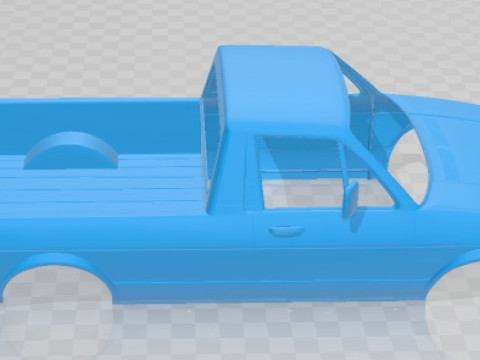 Volkswagen Caddy Type 14 1982 Printable Body Car Modelo de impresión 3D