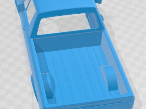 Volkswagen Caddy Type 14 1982 Printable Body Car Modelo de impresión 3D