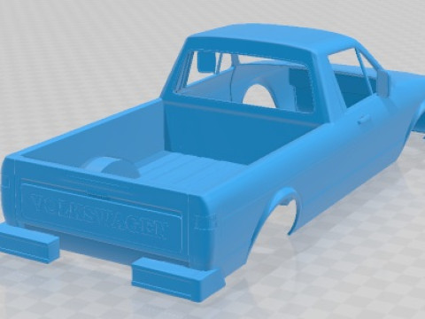 Volkswagen Caddy Type 14 1982 Printable Body Car Modelo de impresión 3D