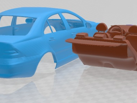 Mercedes Benz C Class W203 Sedan 2005 Printable Car 3D Принт Модель
