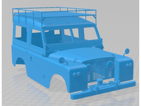 Land Rover Series IIA 88 Pickup 1968 Printable Body Car 3Dプリントモデル