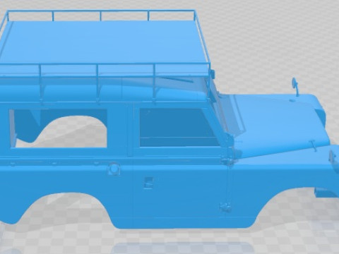 Land Rover Series IIA 88 Pickup 1968 Printable Body Car 3Dプリントモデル
