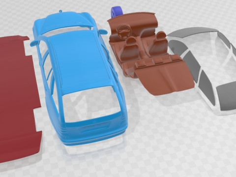Mercedes Benz C Class W203 Estate 2005 Printable Car 3D Принт Модель