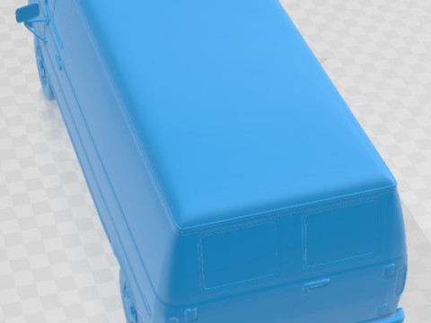 E Series Econoline Cargo Van 1986 Printable 3Dプリントモデル