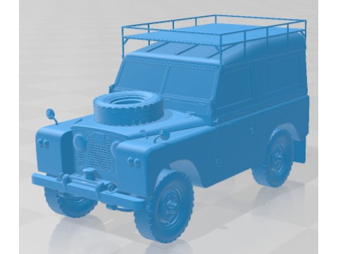 Land Rover Series IIA 88 Pickup 1968 Printable Car 3Dプリントモデル