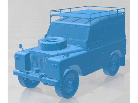 Land Rover Series IIA 88 Pickup 1968 Voiture imprimable Modèles 3D en vedette