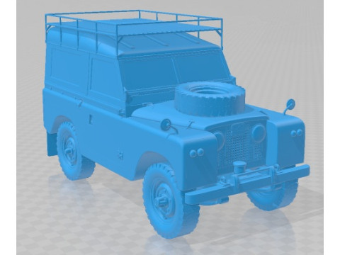 Land Rover Series IIA 88 Pickup 1968 Printable Car Modelo de Impressão 3D