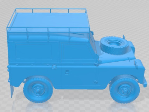 Land Rover Series IIA 88 Pickup 1968 Printable Car Modelo de Impressão 3D
