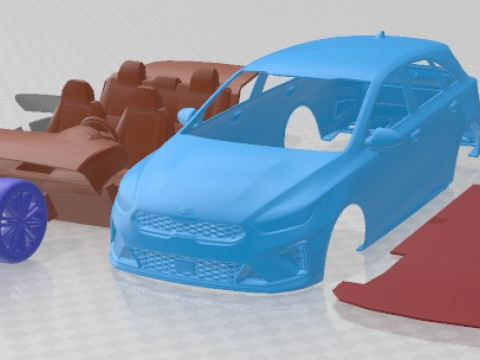 Kia Ceed GT Line 2019 Printable Car 3Dプリントモデル