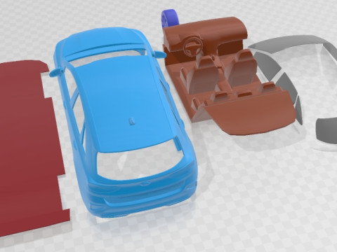 Kia Ceed GT Line 2019 Printable Car 3D प्रिंट मॉडल