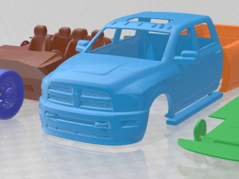 Dodge Ram Heavy Duty 2014 Printable Car 3D Print Model