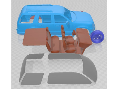 Explorer 2008 Printable Car Modelo de impresión 3D