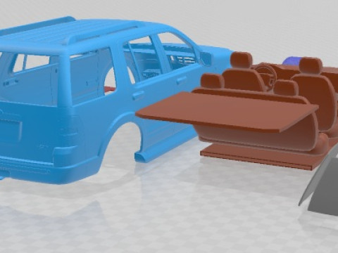 Explorer 2008 Printable Car Modelo de impresión 3D