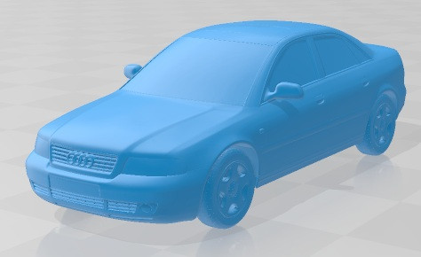 Audi A4 Sedan 1999 Printable Car Modèles 3D en vedette .c4d .max .obj .3ds .fbx .stl .blend 
