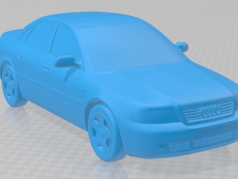 Audi A4 Sedan 1999 Printable Car Modèles 3D en vedette