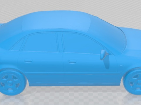 Audi A4 Sedan 1999 Printable Car Modèles 3D en vedette
