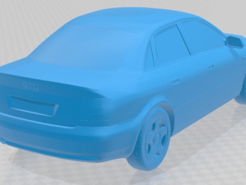 Audi A4 Sedan 1999 Printable Car Modèles 3D en vedette