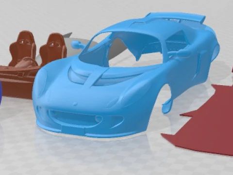 Автомобиль для печати Lotus Exige 2006 3D Принт Модель