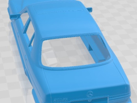 Mercedes Benz S Class W126 1979 Printable Body Car 3D Print Model