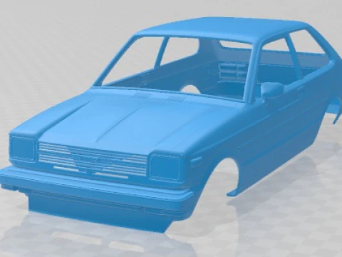 Toyota Starlet KP61 Printable Body Car 3D Print Model