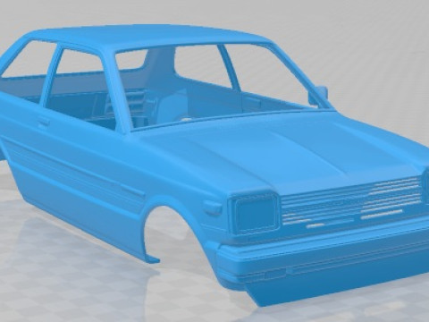 Toyota Starlet KP61 Printable Body Car 3D printmodel