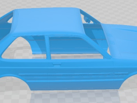 Toyota Starlet KP61 Printable Body Car 3D printmodel