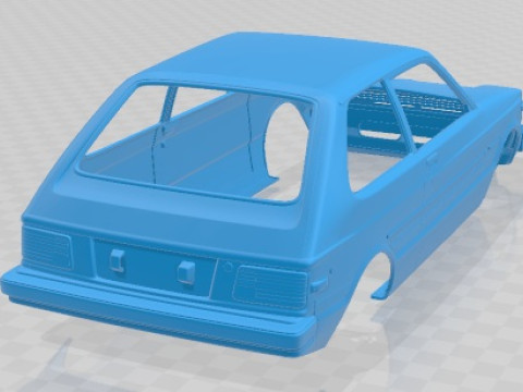 Toyota Starlet KP61 Printable Body Car 3D printmodel