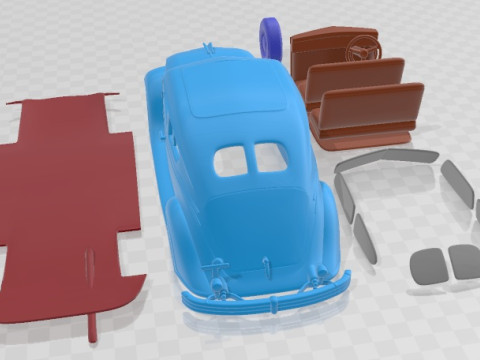 Chrysler Imperial Airflow 1934 Printable Car 3D प्रिंट मॉडल